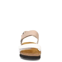 Naot Sandals|Women's , Eliana Sandal White/Khaki/Foggy Gray