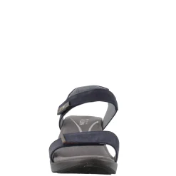 Naot Sandals|Women's , Intact Mid Heel Sandal Navy/Polar Sea/Pewter