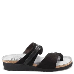 Naot Sandals|Women's , Jessica Sandal Black Nubuck