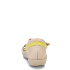 Naot Sandals|Women's , Karawa Sandal Soft Ivory/Lime/Beige