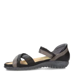 Naot Sandals|Women's , Karawa Sandal Soft Black/Gray/Khaki