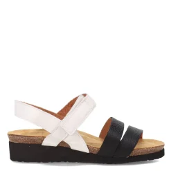 Naot Sandals|Women's , Kayla Sandal White Black