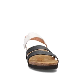 Naot Wedges|Women's , Kayla Sandal White Black