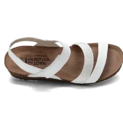 Naot Sandals|Women's , Krista Sandal White Lthr/White W/