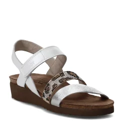 Naot Sandals|Women's , Krista Sandal White Silver