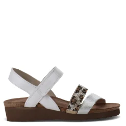 Naot Sandals|Women's , Krista Sandal White Silver