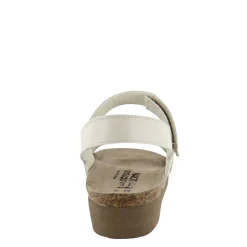 Naot Wedges|Women's , Krista Sandal Ivory / Gold