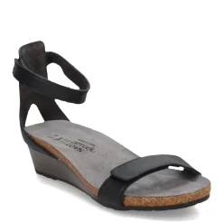 Naot Wedges|Women's , Mermaid Sandal Black