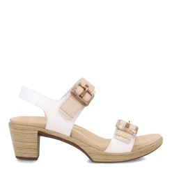 Naot Sandals|Women's , Mode Sandal White/Ivory/Brown