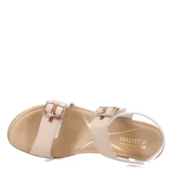 Naot Sandals|Women's , Mode Sandal White/Ivory/Brown
