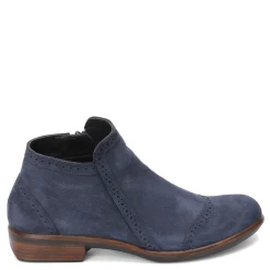 Naot Boots|Women's , Nefasi Ankle Boot Navy Velvet Nubuck