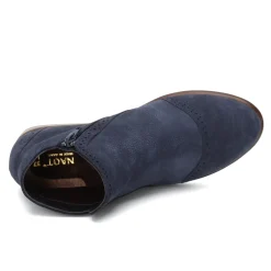 Naot Boots|Women's , Nefasi Ankle Boot Navy Velvet Nubuck