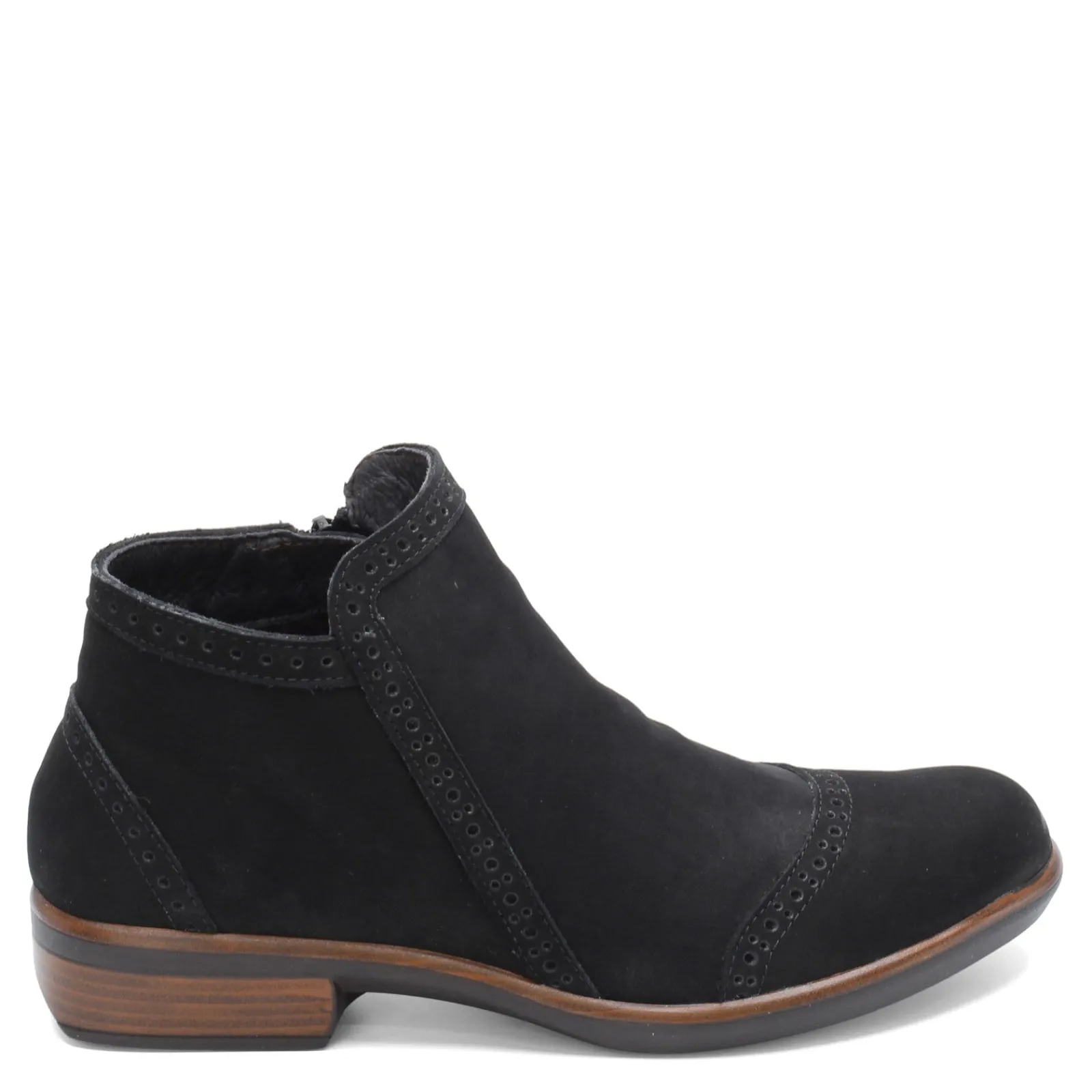 Naot Boots|Women's , Nefasi Ankle Boot Black Velvet Nubuck