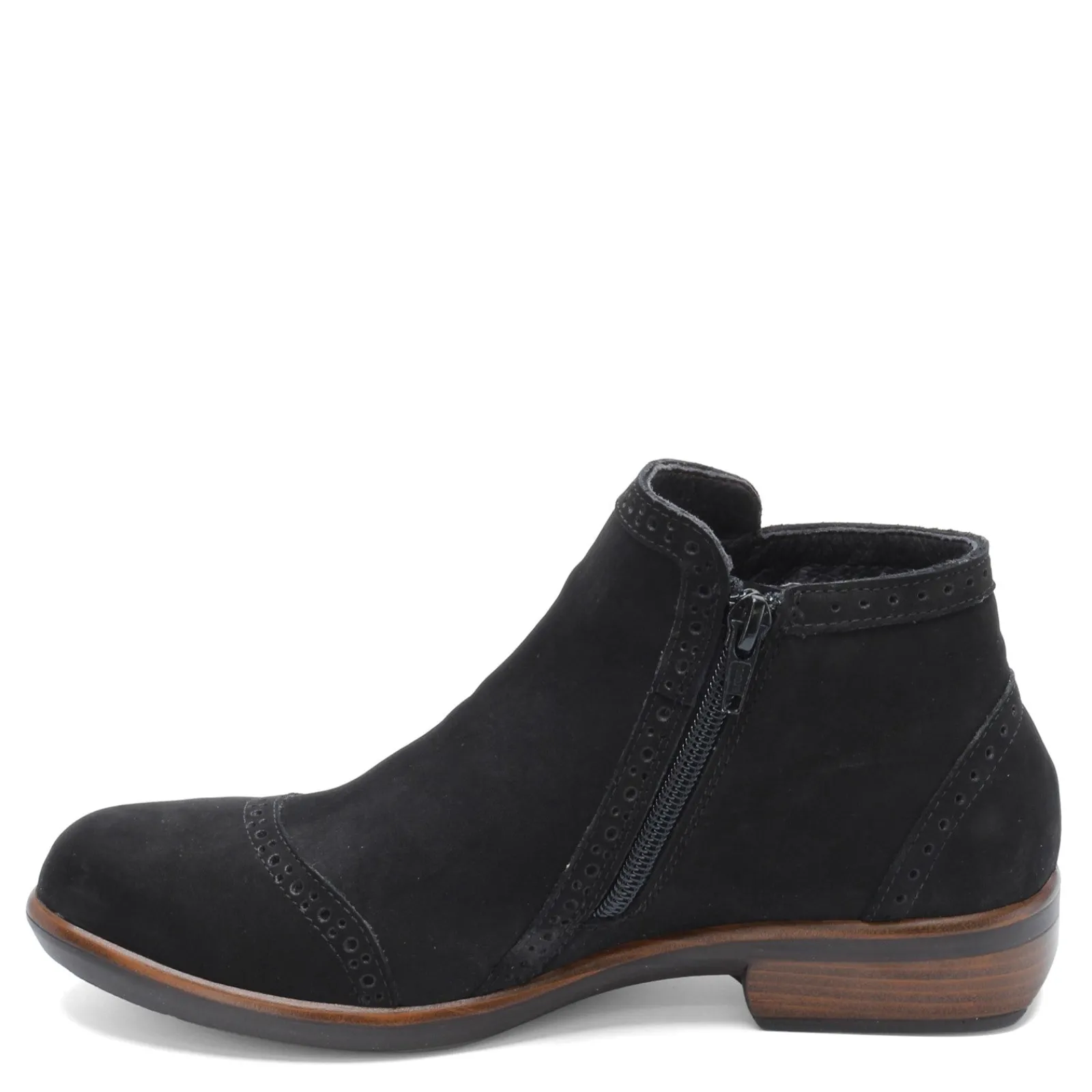 Naot Boots|Women's , Nefasi Ankle Boot Black Velvet Nubuck