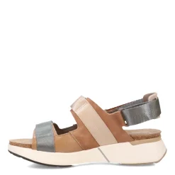 Naot Sandals|Women's , Odyssey Sandal Tan/Grey/Ivory
