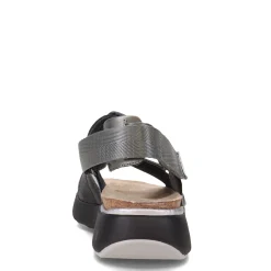 Naot Sandals|Women's , Odyssey Sandal Black/Grey/Silver