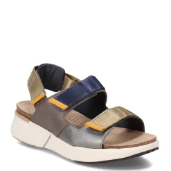 Naot Sandals|Women's , Odyssey Sandal Grey/Navy/Gold