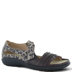 Naot Sandals|Women's , Papaki Sandal Soft Brown/Cheetah