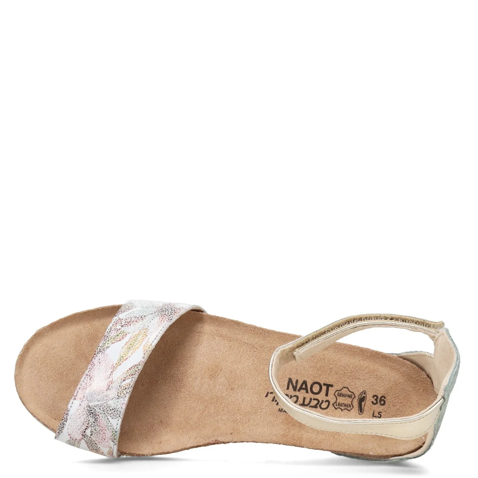 Naot Sandals|Women's , Pixie Sandal White Floral
