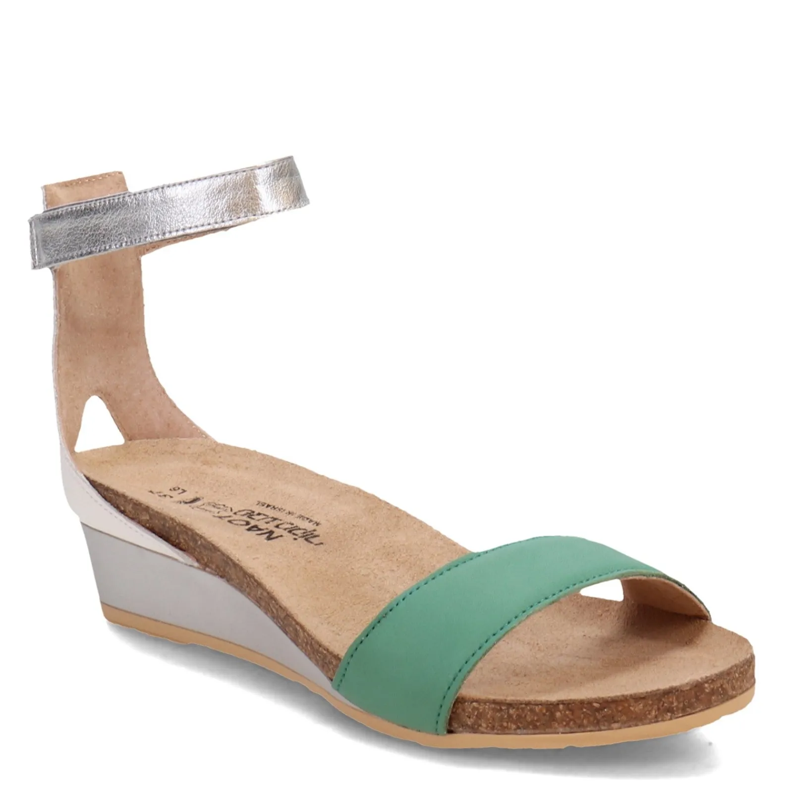 Naot Wedges|Women's , Pixie Sandal Jade