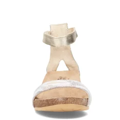 Naot Wedges|Women's , Pixie Sandal White Floral