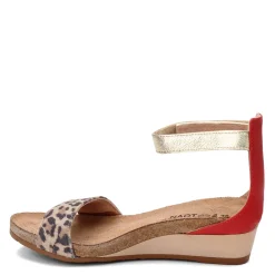 Naot Wedges|Women's , Pixie Sandal Cheetah
