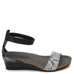 Naot Wedges|Women's , Pixie Sandal Gray
