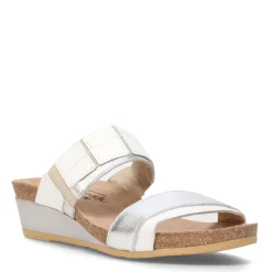Naot Wedges|Women's , Royalty Sandal White / Silver