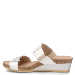Naot Wedges|Women's , Royalty Sandal White / Silver