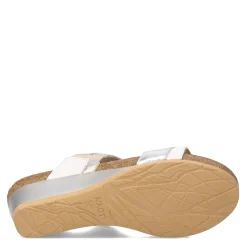 Naot Wedges|Women's , Royalty Sandal White / Silver