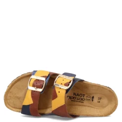 Naot Sandals|Women's , San Diego Sandal Brown Yellow