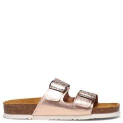 Naot Sandals|Women's , Santa Barbara Slide Sandal Rose Gold