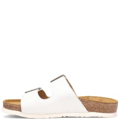 Naot Sandals|Women's , Santa Barbara Slide Sandal White Leather