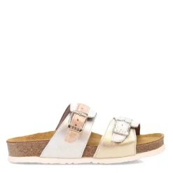Naot Sandals|Women's , Santa Cruz Sandal Silver Metallic Multi