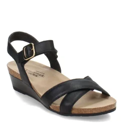 Naot Wedges|Women's , Throne Sandal Black