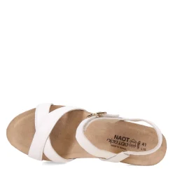 Naot Wedges|Women's , Throne Sandal White