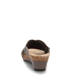 Naot Wedges|Women's , Tiara Sandal Black Grey