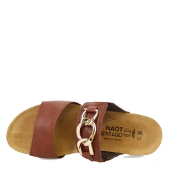 Naot Wedges|Women's , Victoria Sandal Chestnut