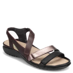 Naot Sandals|Women's , Whetu Sandal Soft Black/Radian Copper