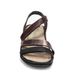 Naot Sandals|Women's , Whetu Sandal Soft Black/Radian Copper