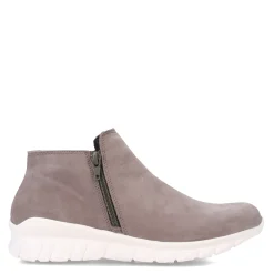 Naot Boots|Women's , Zodiac Bootie Smoke Gray Nubuck