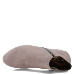 Naot Boots|Women's , Zodiac Bootie Smoke Gray Nubuck