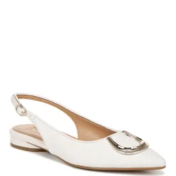 Naturalizer Flats|Women's , Bixby 2 Flat Warm White Straw Fabric