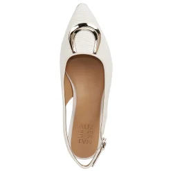 Naturalizer Flats|Women's , Bixby 2 Flat Warm White Straw Fabric