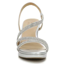 Naturalizer Sandals|Women's , Brenta Strappy Sandal Silver