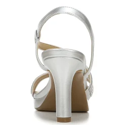 Naturalizer Sandals|Women's , Brenta Strappy Sandal Silver