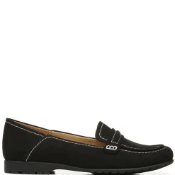 Naturalizer Flats|Women's , Dannah Slip-On Black Fabric