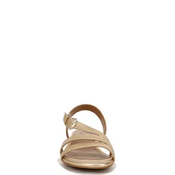 Naturalizer Sandals|Women's , Hilma Sandal Dark Gold Faux Leather