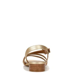 Naturalizer Sandals|Women's , Hilma Sandal Dark Gold Faux Leather