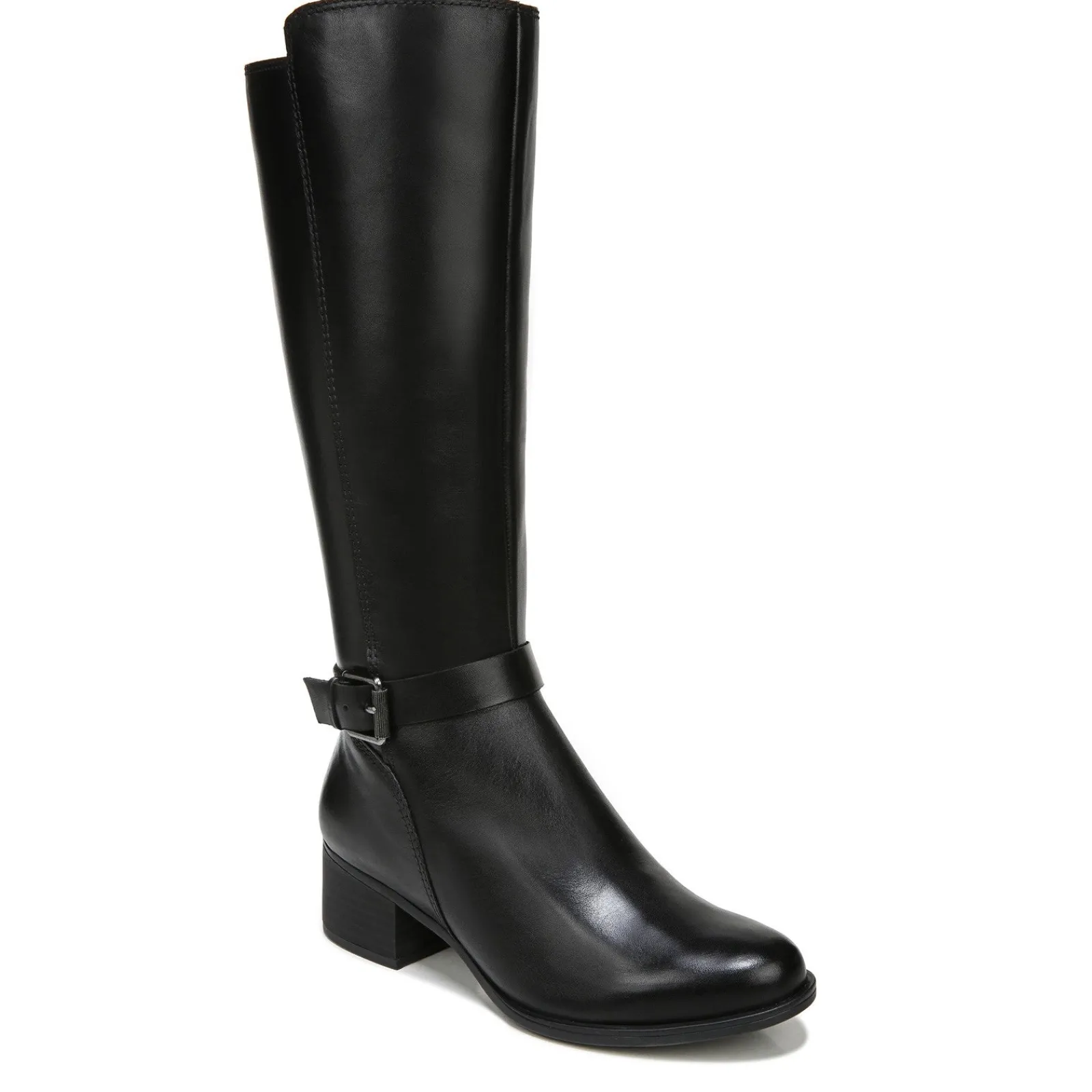 Naturalizer Boots|Women's , Kalona Boot - Wide Calf Black